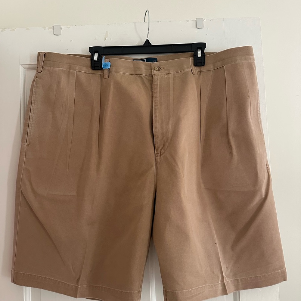 Ralph Lauren Tan Pleated Men's Shorts
